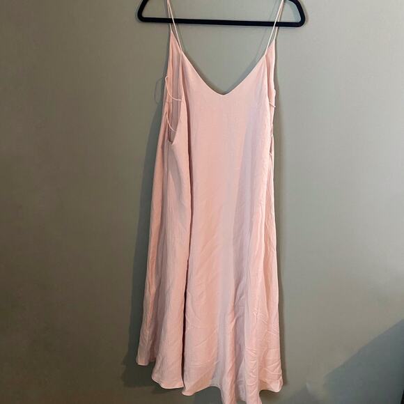 Urban Outfitters UO Slip Maxi Shift Dress Pale Rose - Picture 1 of 4